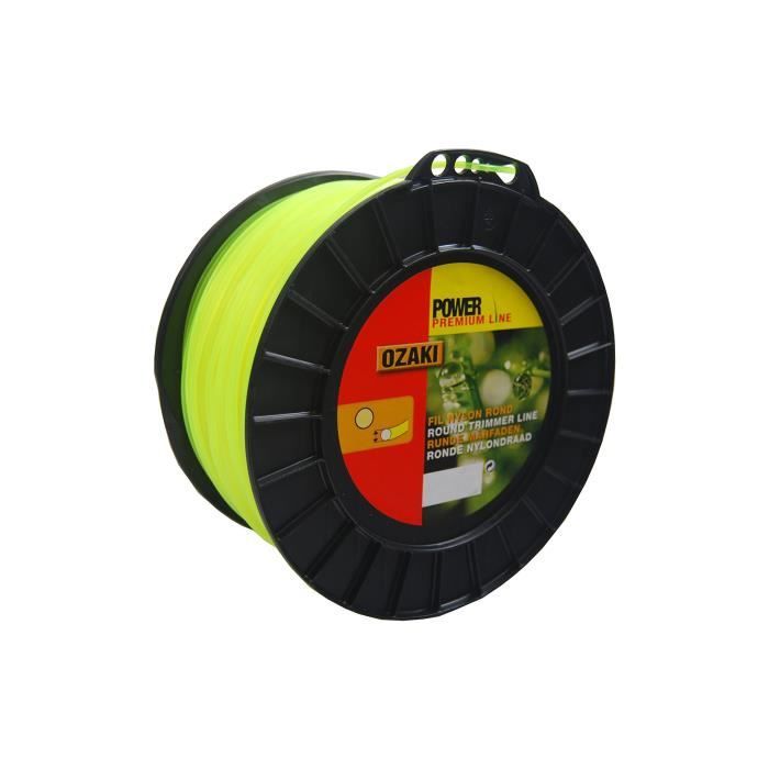 Bobine Fil Nylon Greenstar 3890 Premium Line Ozaki - 216 M, Diamètre 2,70 Mm - Pour Pêche, Bricolage, Jardinage