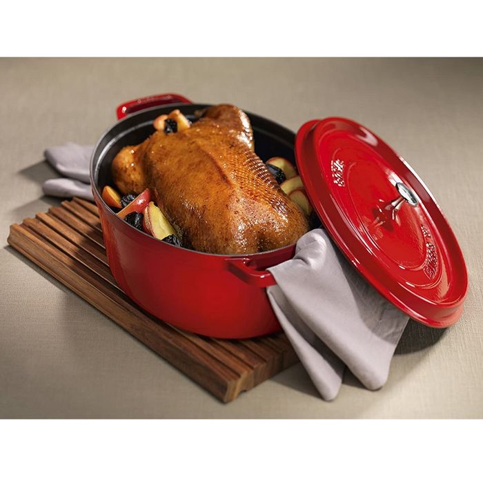 Cocotte Le Creuset Rouge Fonte émaillée - Ronde 23cm - Compatible Induction