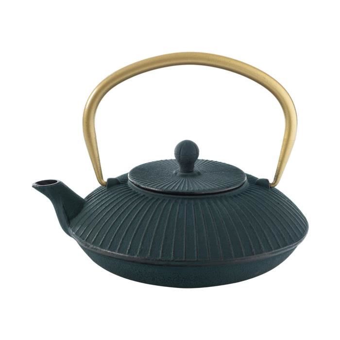Accessoire de cuisine Secret De Gourmet - Théière en Fonte Flora 1L Noir