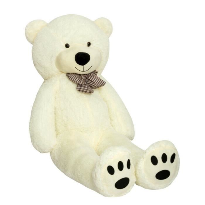 TEDBI Grand Ours en Peluche, Geant Nounours gigantesque S01 [Beige, XXXL -  200cm] - Cdiscount Jeux - Jouets