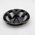 BEQ Insigne badge logo emblème avant 135mm pour  Volkswagen VW golf 6 VI MK6 -Noir brillant-2