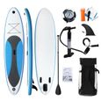 Kit Paddle gonflable Stand up paddle gonflable Planche de surf -300 x 76 x 10cm-2