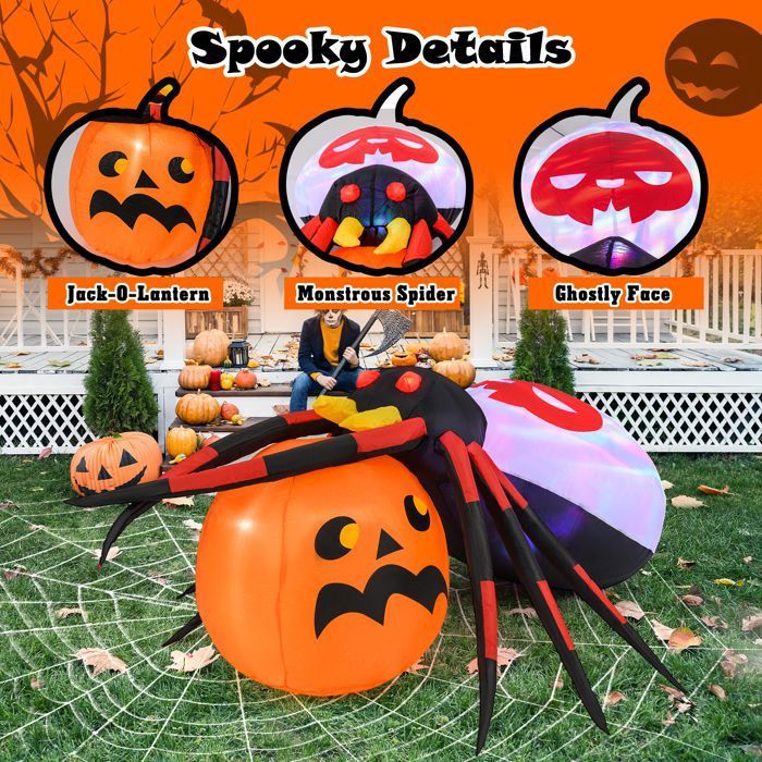 Lot De 4 Rouleaux De Rubans Imprimés D'Halloween En Forme De Citrouille, Chauve-souris Et Araignée Pour Faire Des Guirlandes, Des Nœuds, Des Décorations De Fête Et Des Emballages Cadeaux Sur Place