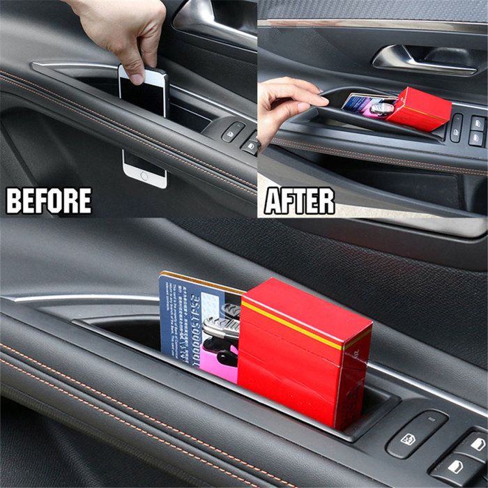 LANGBEAN Organiseur D’Accoudoir Peugeot 3008 / 5008 & Citroën C5 Aircross / DS7 – Console Centrale Anti-Dérapante 2023-2016