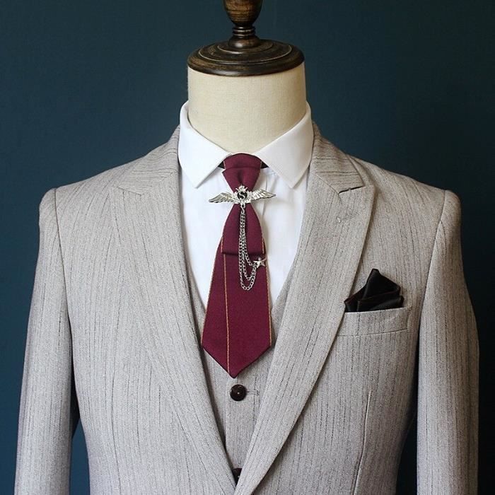 Cravate en métal strass Style britannique cravates universelles