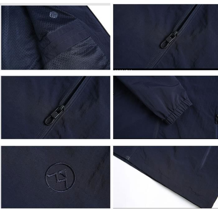 Veste Denim Homme Col Montant – Coupe Slim Décontractée Boutons, Couleurs Unies – Idéale Automne/Hiver