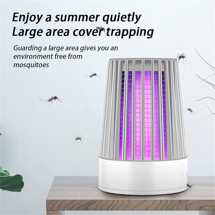 Lampe Moustique,Électrique Lampe Anti-Insecte Pièges à insectes USB LED  Ultraviolette tue les Bug et Insectes Moustique - Cdiscount Jardin