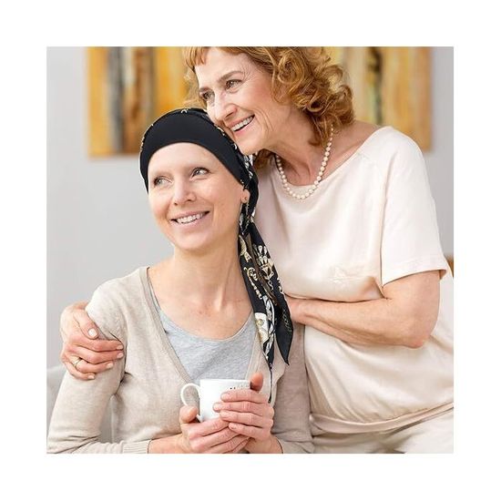 Turban Chimio Élégant Pour Femmes – Bonnet Confortable Anti-Chute De Cheveux, Style Chic Avec Fleur, Réutilisable Et Respirant