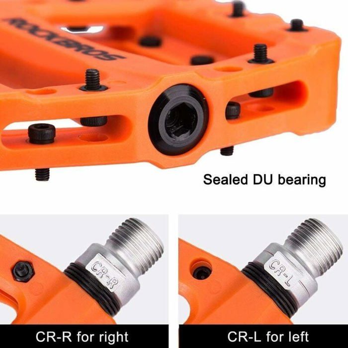 Deity Components Deftrap Pédales plates - orange Deity Components Deftrap Pédales plates - orange