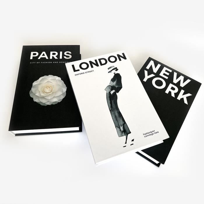 LONDRES - 26.7X 17.5X 4.2cm - Faux Livres À La Mode Pour Salon De Luxe,  Accessoire De Simulation De Livre, Mo - Cdiscount Maison