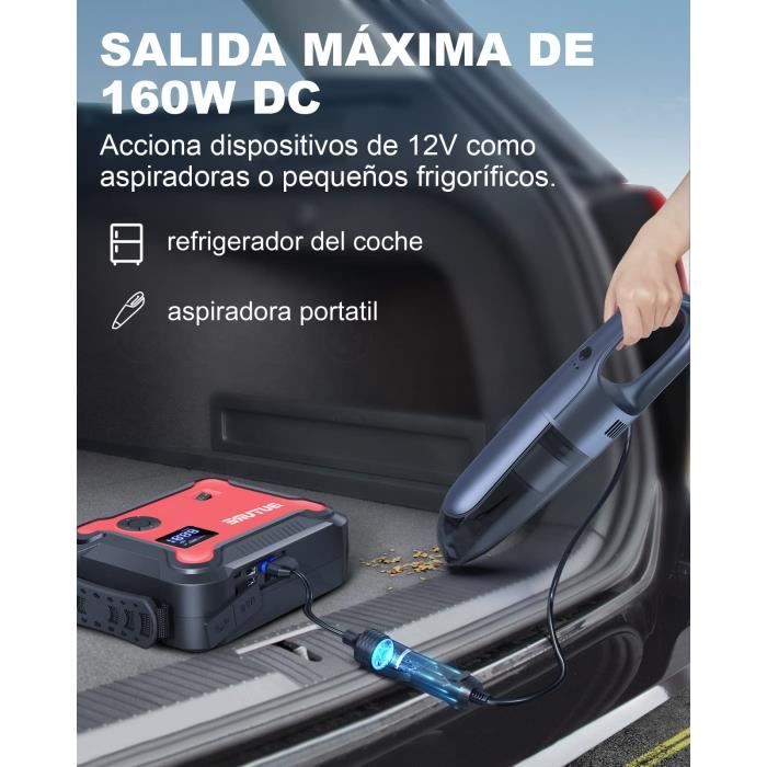 FNNEMGE Booster Batterie,5000A 23800mAh Jump Starter,Démarrage De