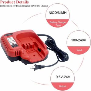 Chargeur secteur perceuse 10.8v Black&decker 8713411221910 - Le Site de la Pièce