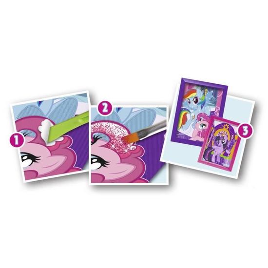 Mon Petit Poney Tableaux Scintillants Achat Vente Jeu De Coloriage Dessin Pochoir Cdiscount