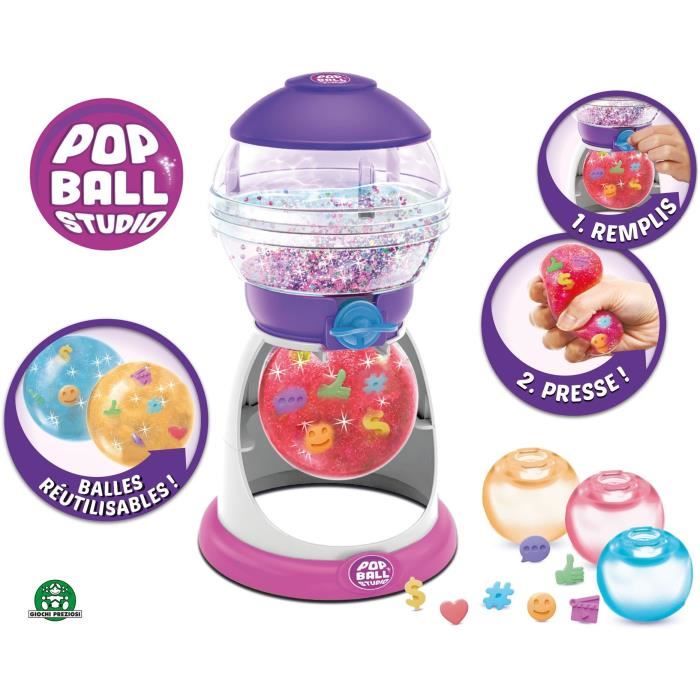 The Squeeze Ball Creator – Kit Anti-Stress Réutilisable Pour Créer 3 Balles, 21 Emojis, Personnalisation Infinie