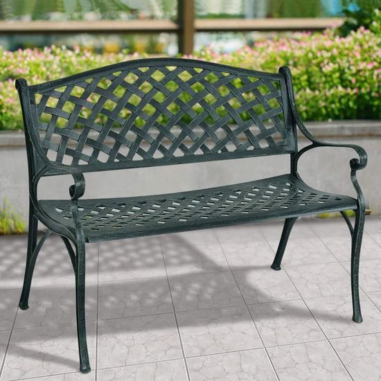 Banc De Jardin Courbé En Bois D'épicéa - Pour 2 Personnes, Charge 322 Kg - Idéal Terrasse, Parc, Cour