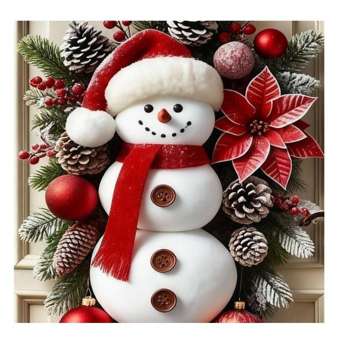 Générique Décoration De Noël, Bonhomme De Neige 180 X 90 Cm