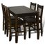 1 Ensemble Table En Bois 4 Chaises Couleur Marron Cuisine