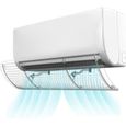 XJYDNCG Dflecteur de climatiseur - Dflecteur de climatiseur suspendu par le haut - transparent blanc CLIMATISEUR FIXE