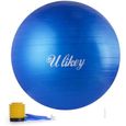 Ballon de Gymnastique Balle d’Exercice Balle Fitness, 65cm Maximale jusqu'à 300 kg, Ballon Gym avec Pompe Antidérapant pour Pilates,-0