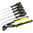 Jeu de 6 Outils - - STANLEY FATMAX - FMHT0-62639 - Pince Multiprise À Verrouillage 250 mm + Tournevis Electricien + Phillips