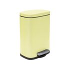 Poubelle à pédale Acier AKIRA 5L Jaune mat Spirella