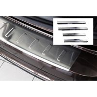 Inox plaques de seuil et protection de pare-chocs adapté pour VW Sharan 2 II Alhambra 2 II 2010-