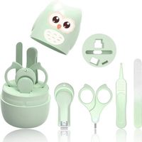 Kit de soins de toilettage pour pédicure et manucure pour bébé (lot de 4) | Tondeuses Ciseaux Lime Pincettes | Nouveau-né Infant 