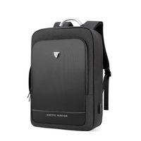 Taille unique - Le noir - sacs à dos extensibles pour hommes, grande capacité, chargeur USB, 17 pouces, sacs