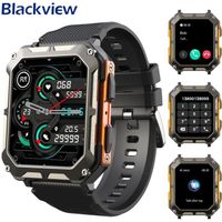 Blackview Montre Connectée Homme Appel Bleutooth Assistant Vocal Smartwatch 1.83' 128 Mémoire  Étanche Poussière Grattage