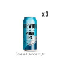 Pack Bières Brewdog Punk IPA - 3x50cl boîte - 5,4%