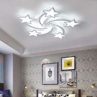 Plafonnier LED Moderne - KIWAEZS - 60W - Blanc Froid - 5400LM - Pour Salon Chambre Salle À Manger