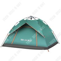 TD® Tente extérieure camping 3-4 personnes double automatique à ressort à ouverture rapide camping tente de plage solaire