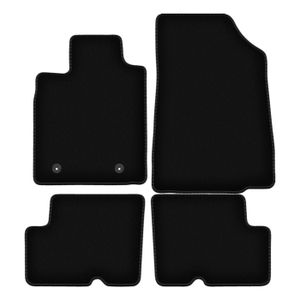 Jeu De 4 Tapis De Sol Caoutchouc Pour Dacia Duster II 2WD (2018-) - Noir - Marque Wielganizator