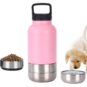Gourde De Voyage Pour Promenade De Chien - Distributeur D'eau Pour Chiots - Gamelle Portable Et Anti-fuite Pour Animaux De Compagnie - Accessoire De Sortie Pour Chien, Randonnée, Camping, Voyage