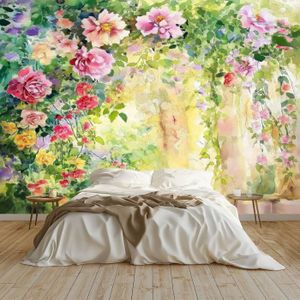 Papier Peint Panoramique Small Travel / Large Travel – 450x270 Cm, Style Anglais, Paris Prix