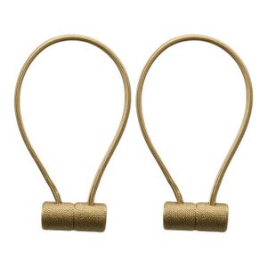 OTHWAY Lot de 6 Embrasses de Rideaux Magn/étiques Embrasses de Fen/être /à Billes Faux Perles Boucle de Rideau Pince pour D/écoration de Bureau Maison Beige Clair, 6 pi/èces