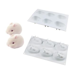 Besteu 3d Silicone Lapin Moule De Decoration De Gateau Lapin En Forme De Moules Diy Cuisson Decoration De Gateau Outils Cocottes Et Plats De Cuisson Cuisine Maison Centroarco Com