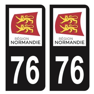 76 Rouen logo autocollant plaque stickers ville droits 