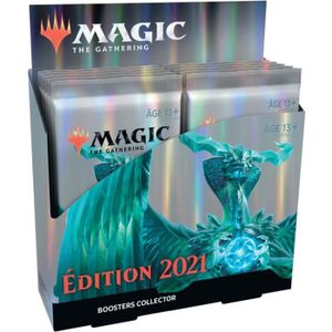 CARTE A COLLECTIONNER PACK 12 BOOSTERS COLLECTOR DE 15 CARTES SUPPLEMENTAIRES EDITION 2021 DE MAGIC THE GATHERING