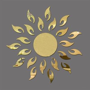 Miroir Cupidon Sticker Argent Acrylique Dieu de lamour Miroir Autocollant D/écoration Miroir Cupidon 3D Decal