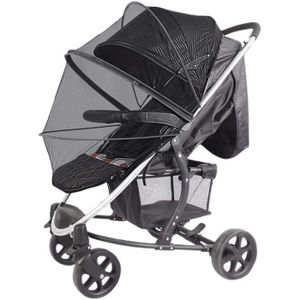 noir Habillage Pluie pour Poussette Housse，Pare-soleil anti-moustique UV pour poussette bébé siège auto pour poussette bébé 