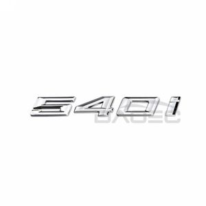 INSIGNE MARQUE AUTO Argent 540i - Voiture 3D ABS Coffre Lettres Logo E