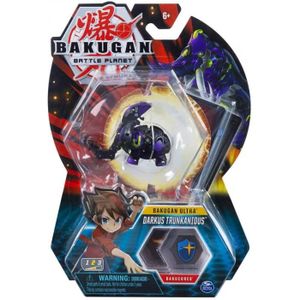 FIGURINE - PERSONNAGE Bakugan Ultra : Battle Planet -Darkus Trunkanious + Carte - Boule Noire - Figurine Deluxe