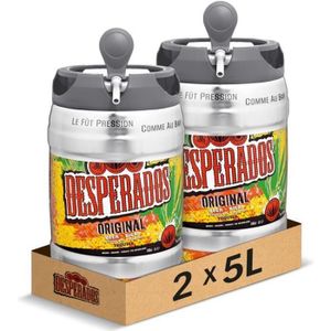 BIERE Desperados Original - Bière aromatisée Tequila 5.9° - 2 fûts de 5L