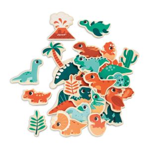 AIMANTS - MAGNETS JANOD - Gamme Dino - Magnets Dino 24 Pièces En Boi