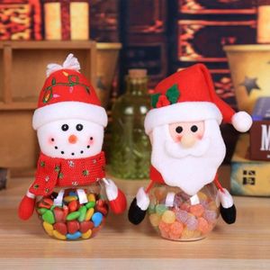 Santa Candy Box Rangement Boîte en étain Décoration de Noël créative D
