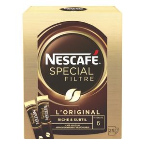 CAFÉ SOLUBLE LOT DE 12 - NESCAFE Café soluble - 25 sticks de 2 g