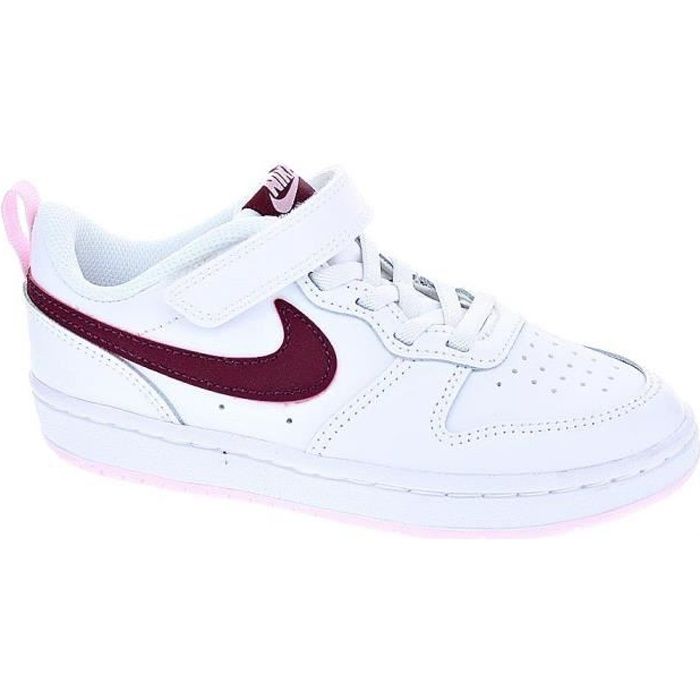 Ultieme Overtreffen Kostbaar Baskets - Nike Court Borought Fille Blanc Blanc - Cdiscount Chaussures