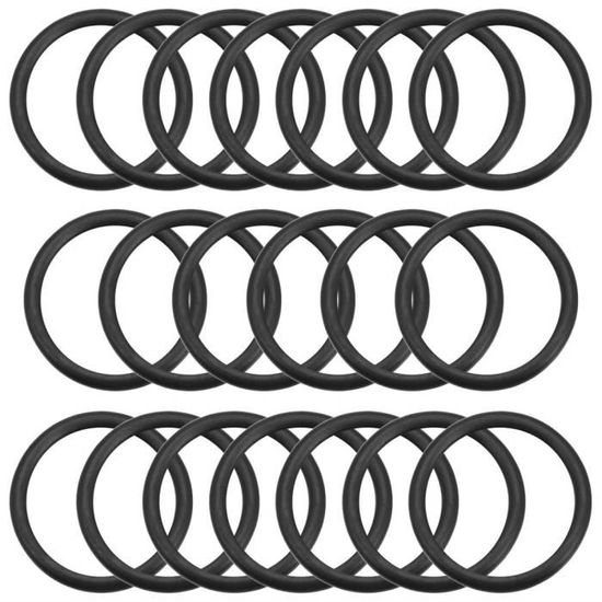 25 Pezzi O-Ring In Gomma Nitrile 32mm - Guarnizioni Per Idraulica, Automobilismo E Rubinetti, Nero