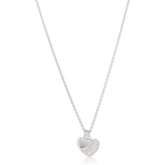 Collier Pendentif Cœur En Argent 925 Vintage - Occasion, Couleur Argenté